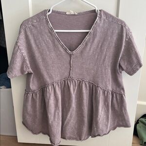 Easel Boho retro oversized Lavender Tee size S